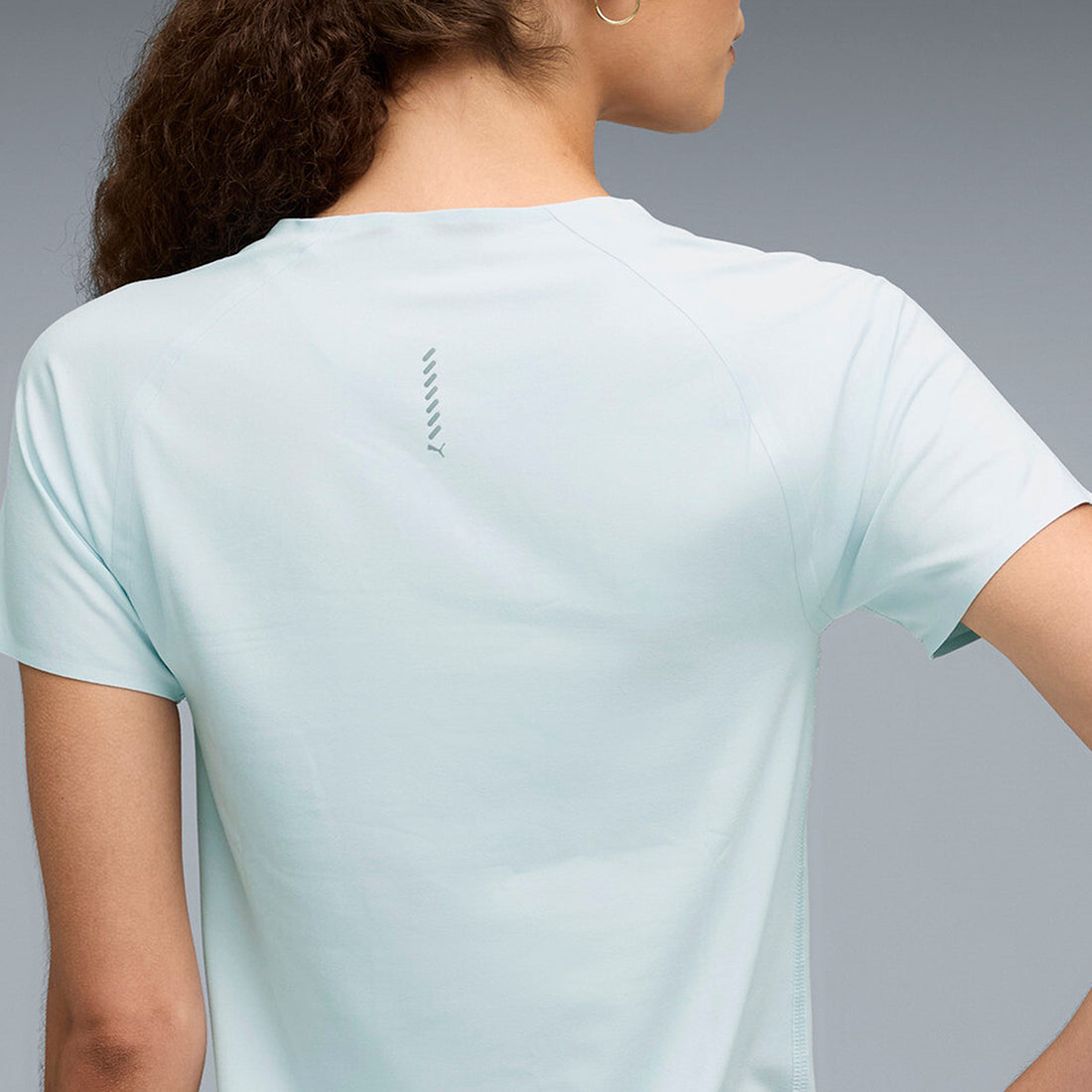 Puma Women Light-Blue Active Wear T-Shirts