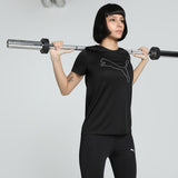 Puma Women Black Active Wear T-Shirts
