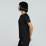 Puma Women Black Active Wear T-Shirts