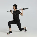 Puma Women Black Active Wear T-Shirts