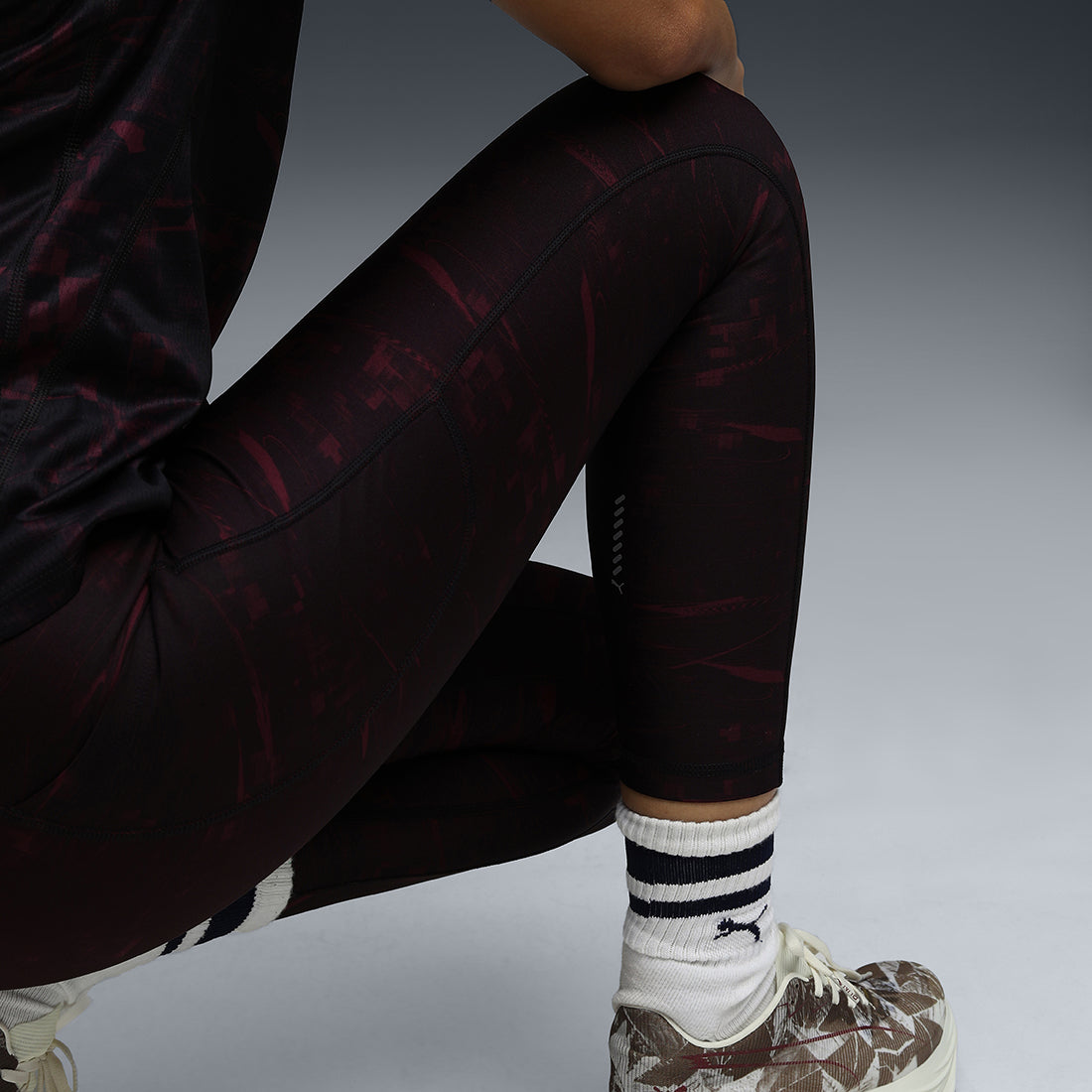 Puma Women Black Active Wear Leggings & Tights