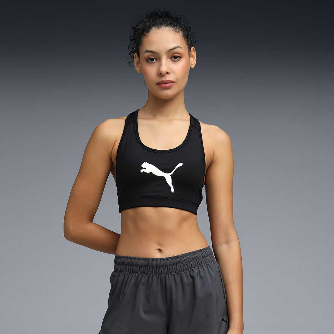 Puma Women Black Active Wear Sports Bra