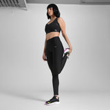 Puma Women Black Front Zip Bra