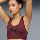 Puma Women Burgundy Active Wear Sports Bra