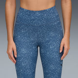 Puma Women Blue-Navy Active Wear Leggings & Tights