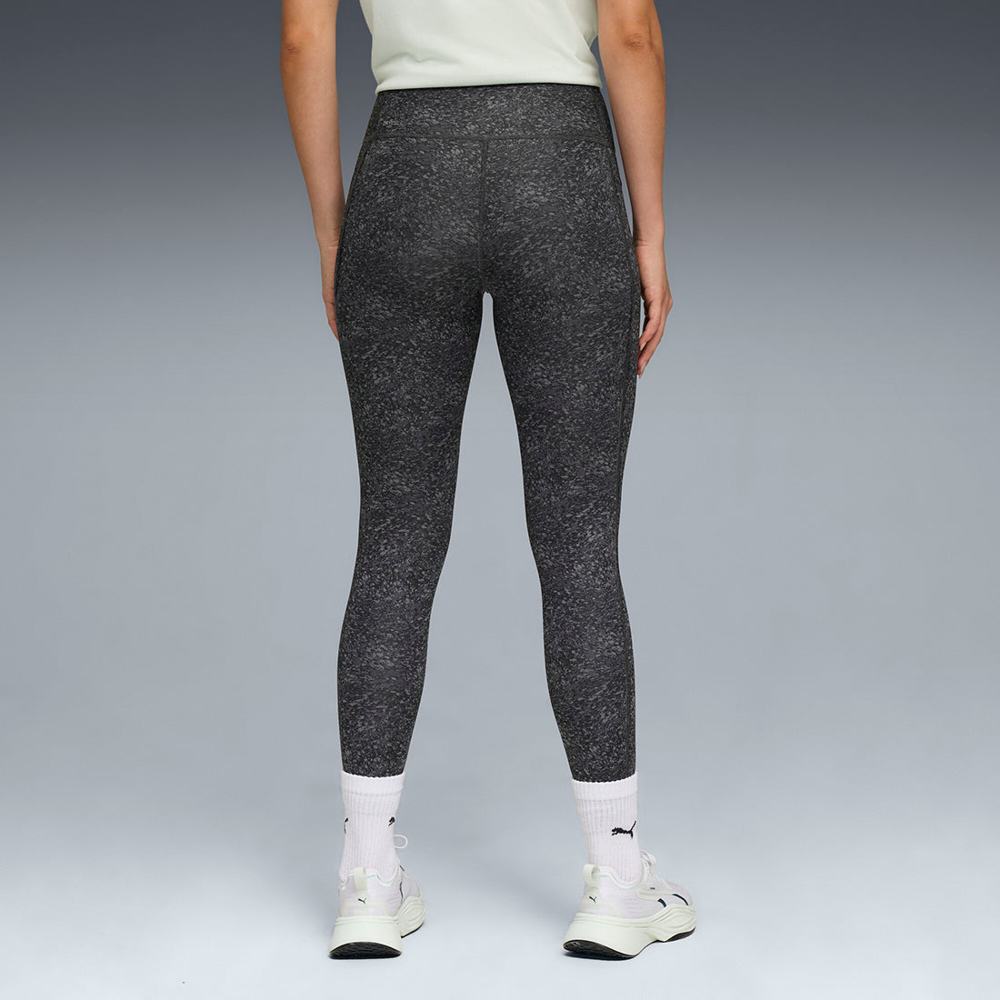 Puma Women Grey Active Wear Leggings & Tights