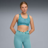 Puma Women Blue 4Keeps Bra - Padded - Pebble Print