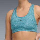 Puma Women Blue 4Keeps Bra - Padded - Pebble Print