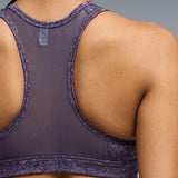 Puma Women Purple 4Keeps Bra - Padded - Pebble Print