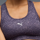 Puma Women Purple 4Keeps Bra - Padded - Pebble Print
