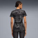 Puma Women Black W Run Velocity Aop Tee