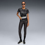Puma Women Black W Run Velocity Aop Tee