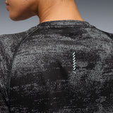 Puma Women Black W Run Velocity Aop Tee