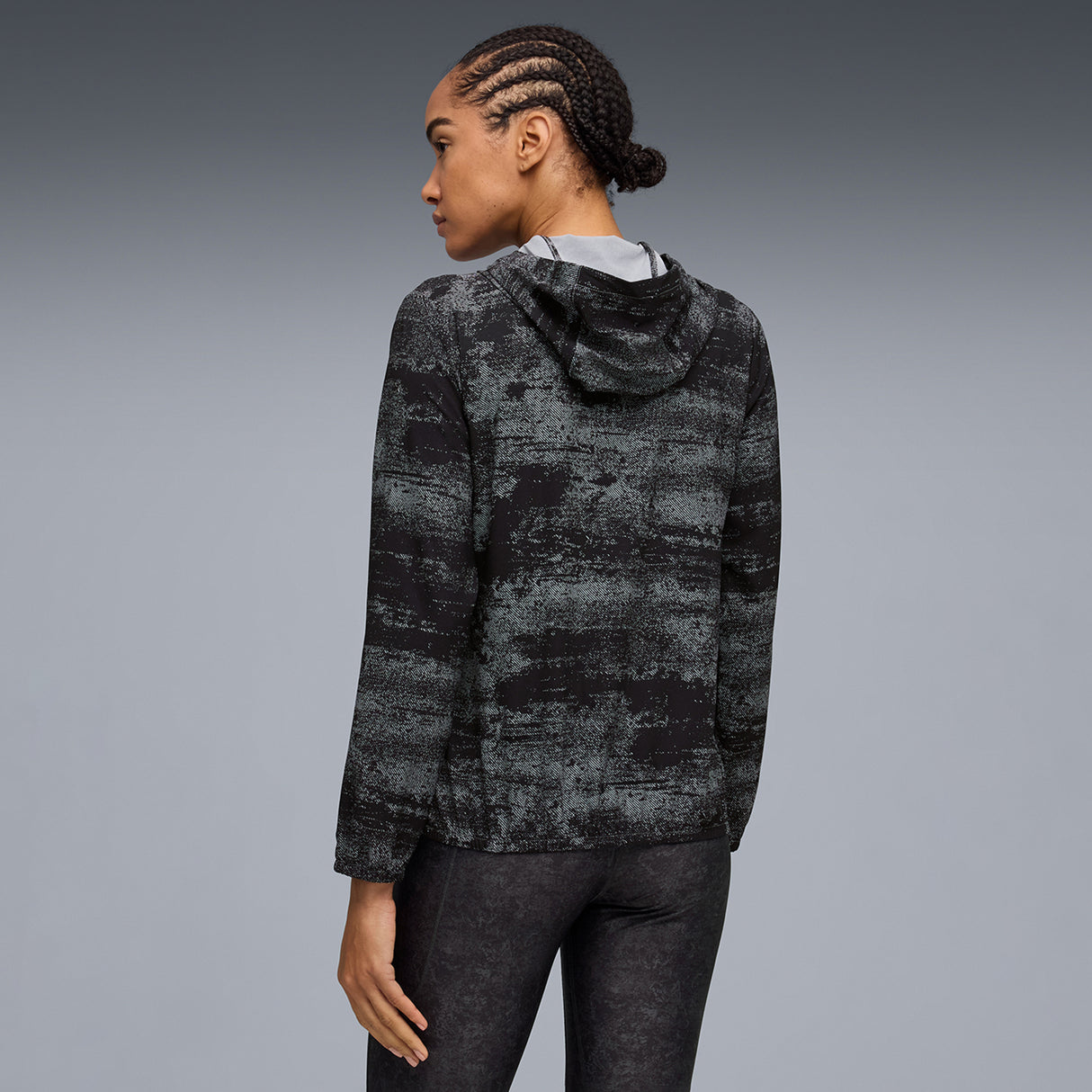 Puma Women Black W Run Velocity Aop Woven Jacket