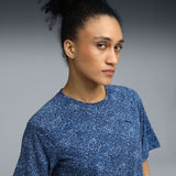 Puma Women Blue-Navy Active Wear T-Shirts