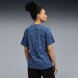 Puma Women Blue-Navy Active Wear T-Shirts