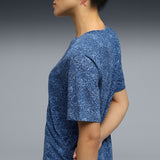 Puma Women Blue-Navy Active Wear T-Shirts