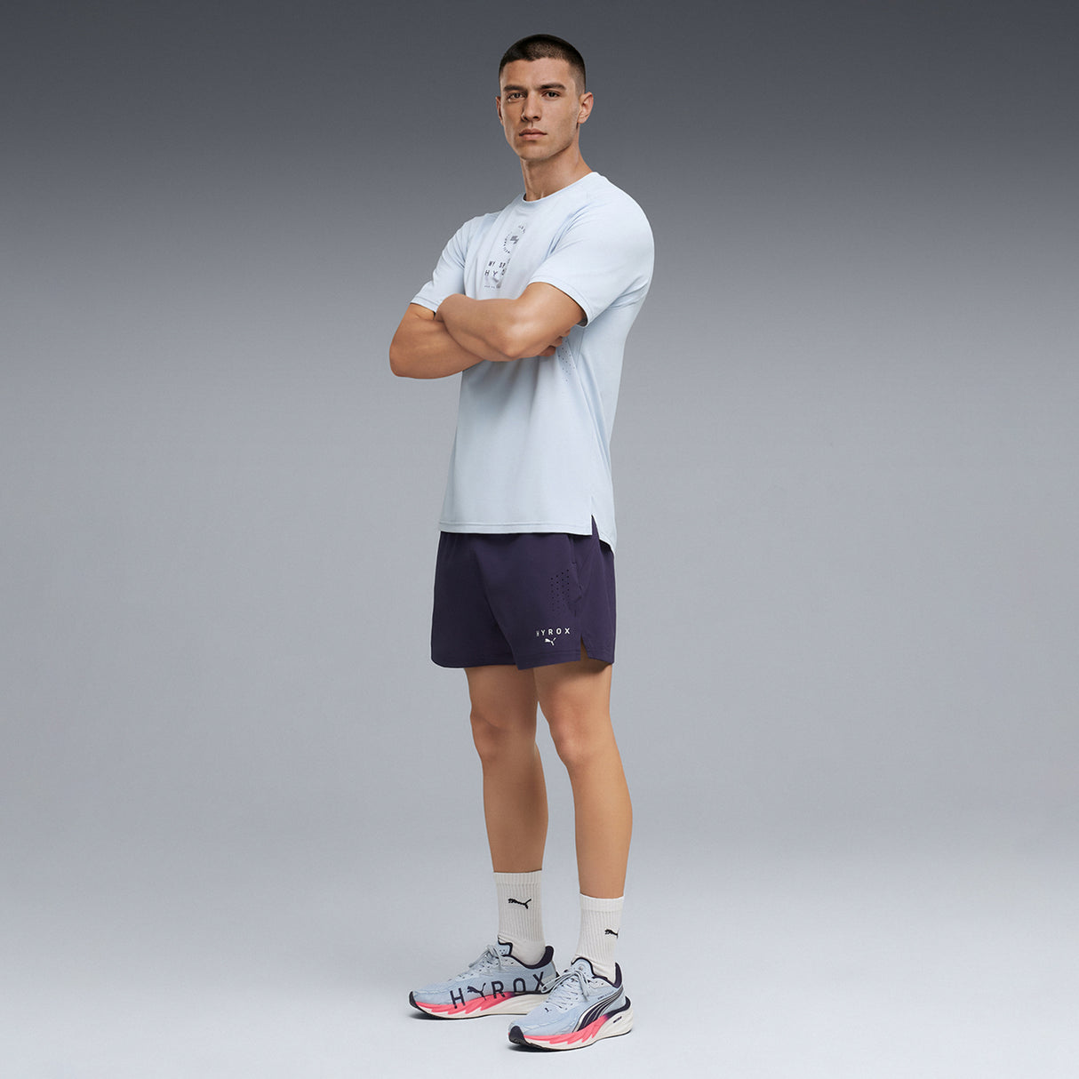 Puma Men Multi M Puma X Hyrox Dryelite Training Tee