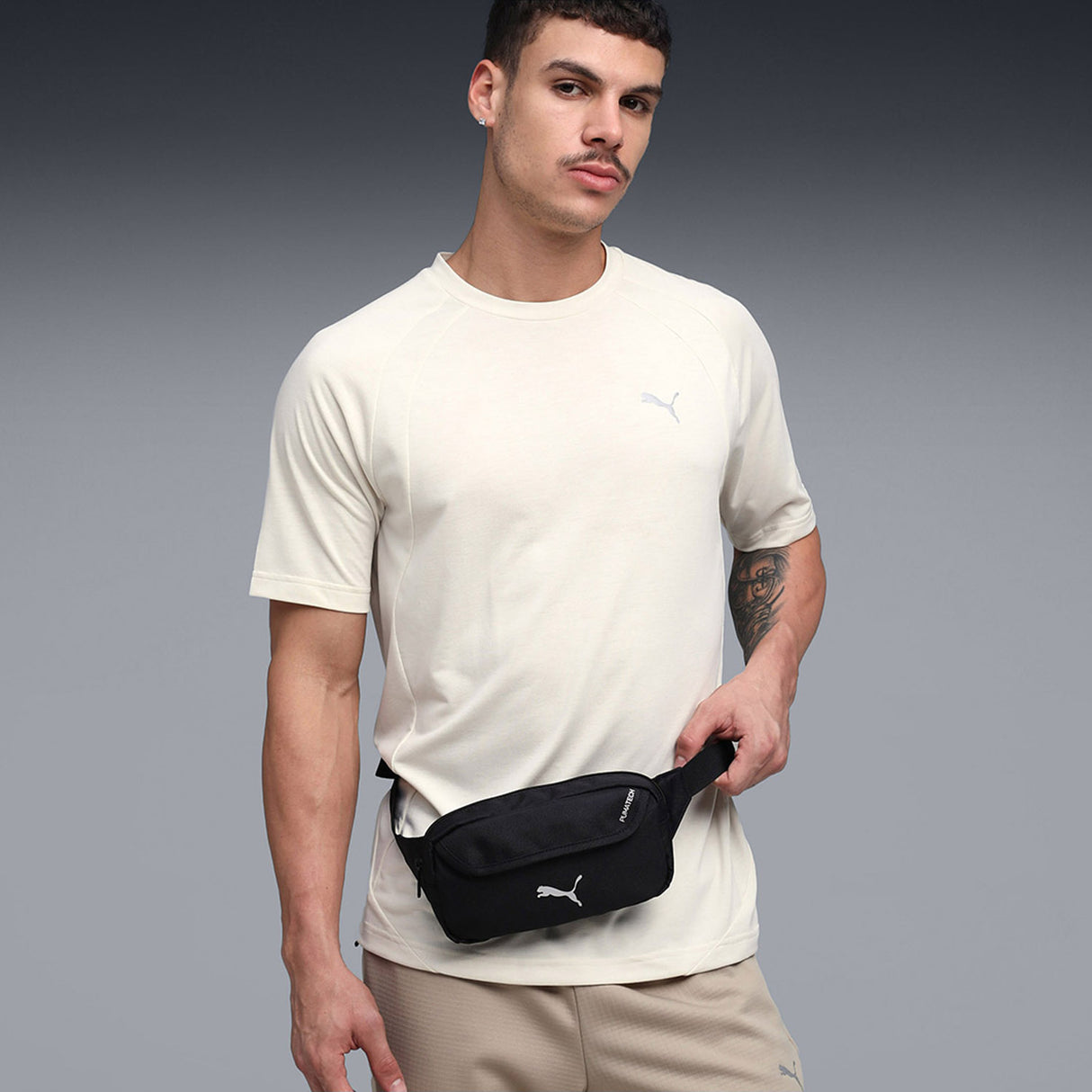Puma Unisex Black Waist Bag