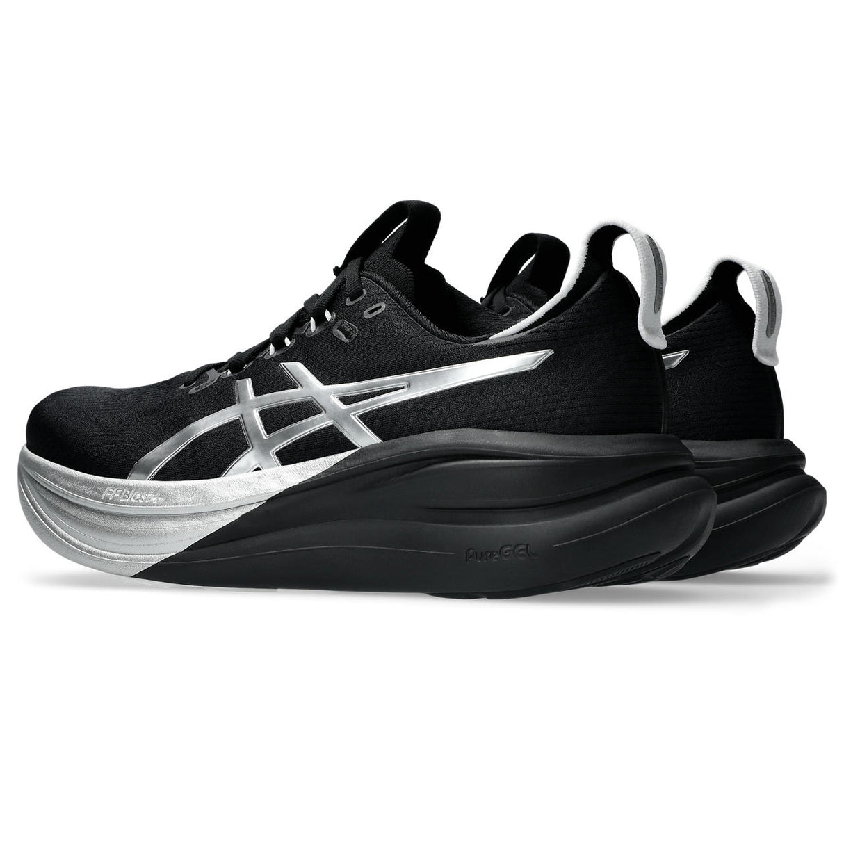 Asics Men Black Gel-Nimbus 28 Platinum