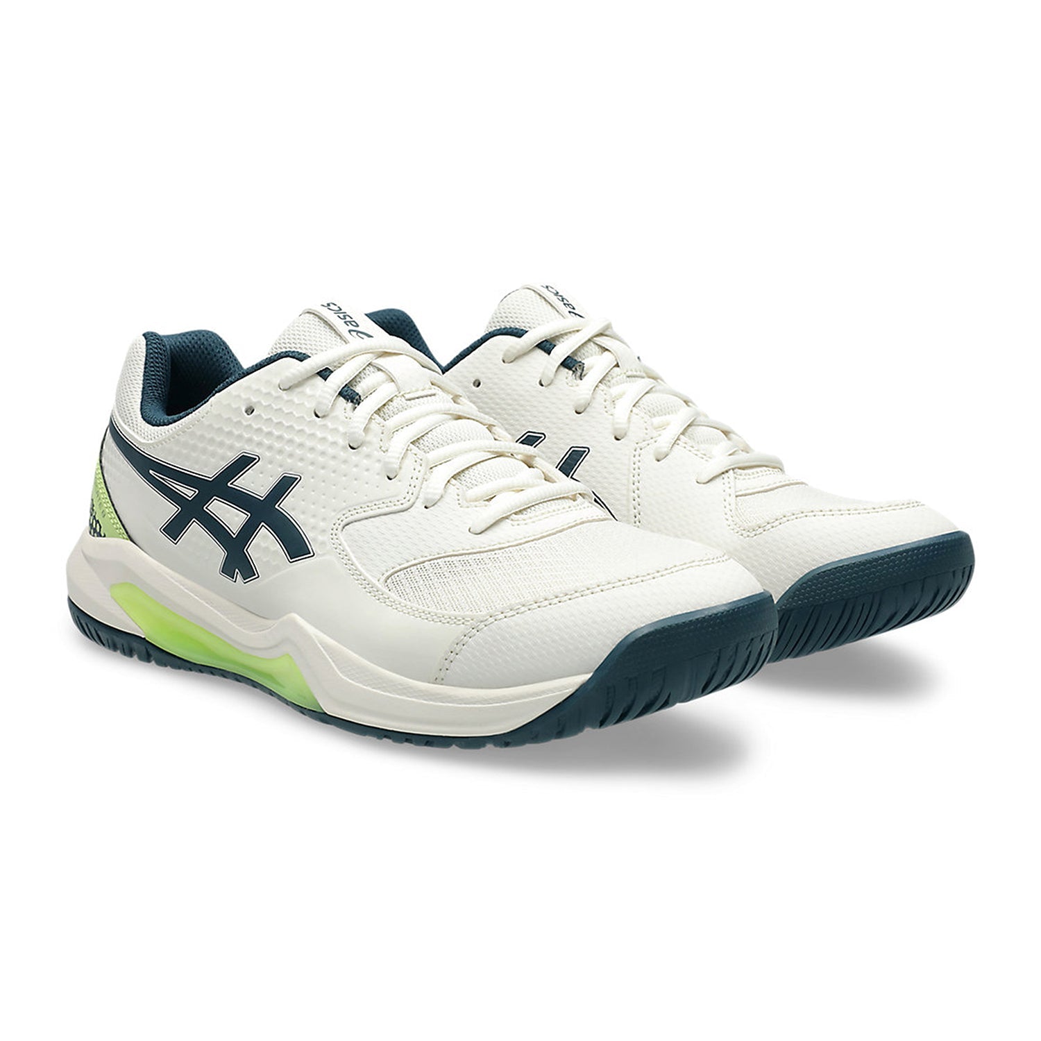 Asics Men White-Multi Gel-Dedicate 8 Pickleball Shoes – MetroActiv