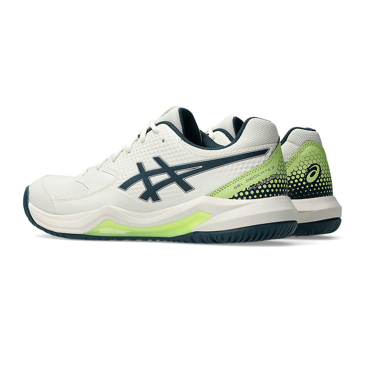 Asics Men White-multi GEL-DEDICATE 8 PICKLEBALL Shoes