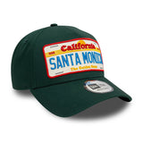 NEW ERA SANTA MONICA LICENSE PLATE DARK GREEN 9FORTY A-FRAME ADJUSTABLE CAP