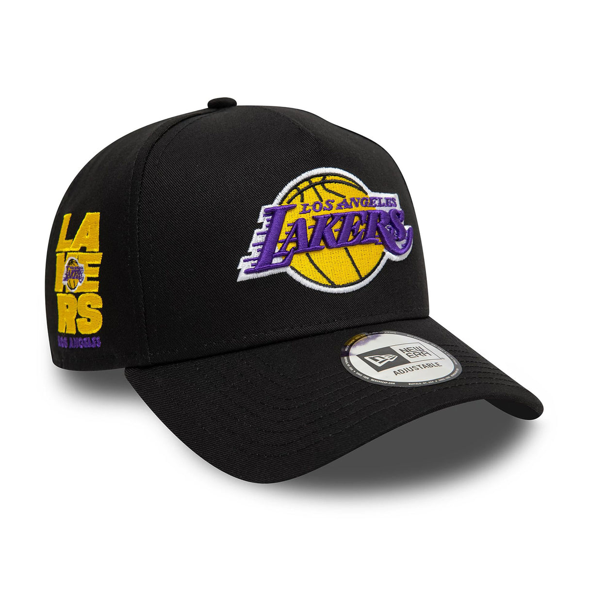 LA LAKERS NBA PATCH BLACK 9FORTY A-FRAME ADJUSTABLE CAP