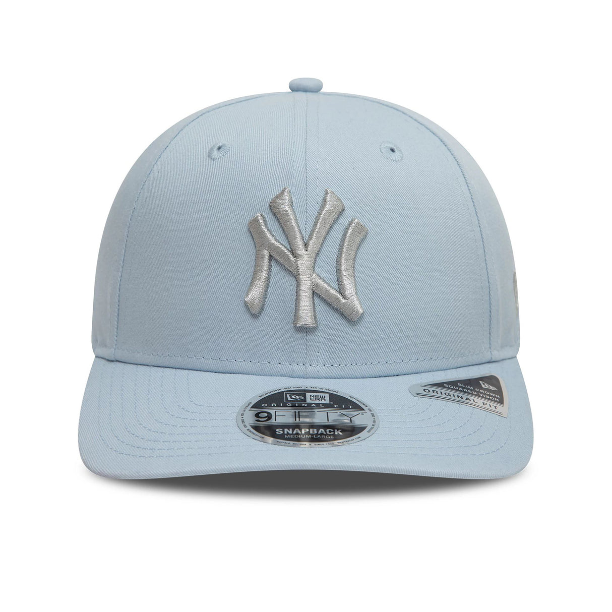 NEW YORK YANKEES METALLIC PASTEL BLUE 9FIFTY ORIGINAL FIT SNAPBACK ADJUSTABLE CAP