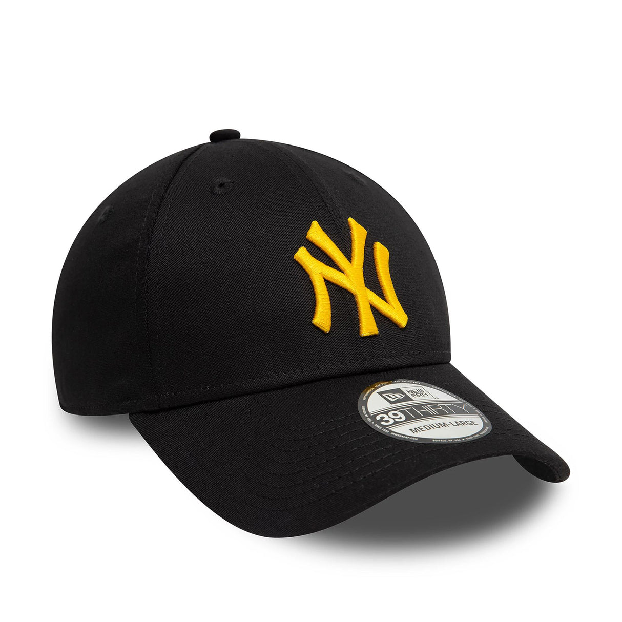 NEW YORK YANKEES LEAGUE ESSENTIAL BLACK 39THIRTY STRETCH FIT CAP