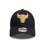 CHICAGO BULLS METALLIC NAVY 9FORTY ADJUSTABLE CAP