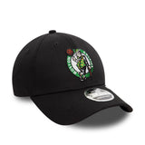 BOSTON CELTICS NBA BLACK 9FORTY STRETCH SNAP ADJUSTABLE CAP