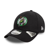 BOSTON CELTICS NBA BLACK 9FORTY STRETCH SNAP ADJUSTABLE CAP
