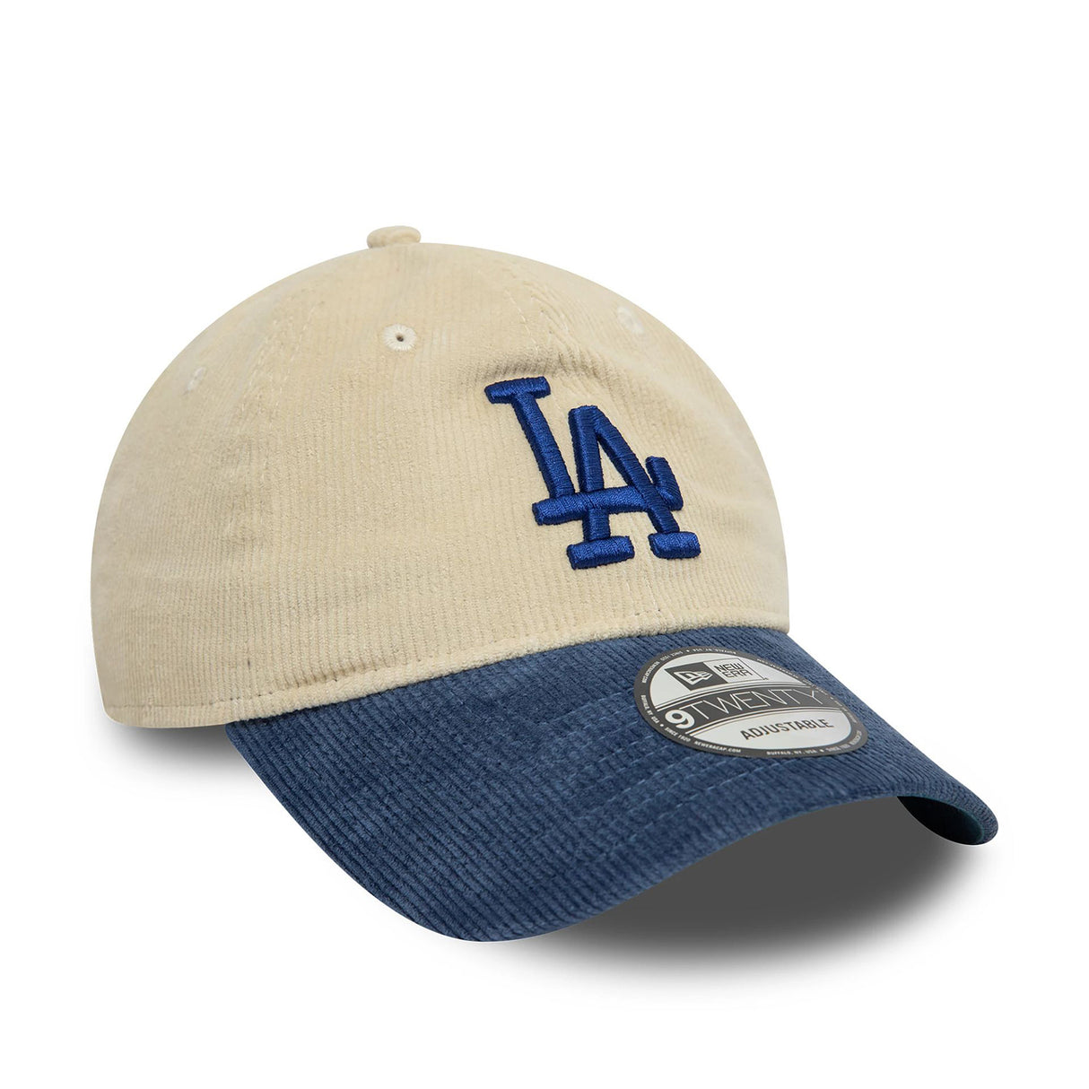 LA DODGERS BLOCK CORD CREAM 9TWENTY ADJUSTABLE CAP