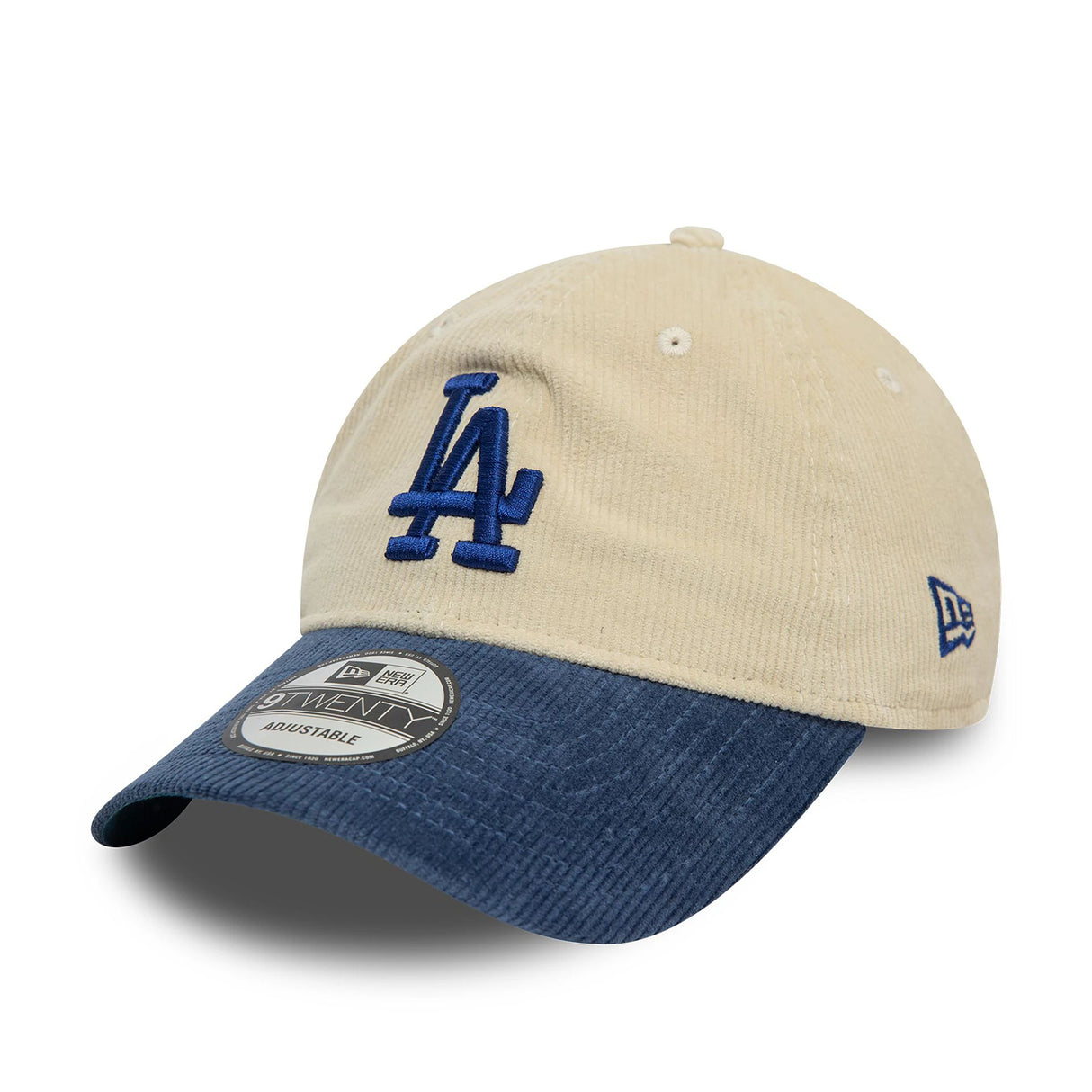 LA DODGERS BLOCK CORD CREAM 9TWENTY ADJUSTABLE CAP