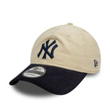 NEW YORK YANKEES BLOCK CORD CREAM 9TWENTY ADJUSTABLE CAP
