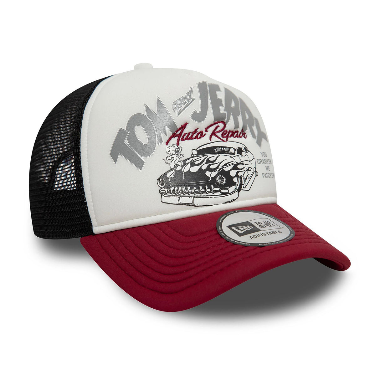 TOM & JERRY WHITE 9FORTY A-FRAME TRUCKER ADJUSTABLE CAP