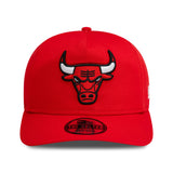 CHICAGO BULLS WASHED PRECURVED RED GOLFER ADJUSTABLE CAP
