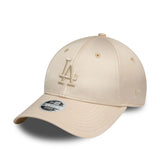 LA DODGERS WOMENS SATIN CREAM 9FORTY ADJUSTABLE CAP