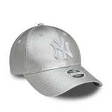 NEW YORK YANKEES WOMENS MET DENIM SILVER 9FORTY ADJUSTABLE CAP