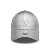 NEW YORK YANKEES WOMENS MET DENIM SILVER 9FORTY ADJUSTABLE CAP