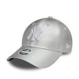 NEW YORK YANKEES WOMENS MET DENIM SILVER 9FORTY ADJUSTABLE CAP
