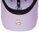 NEW YORK YANKEES WOMENS FLORAL LIGHT PURPLE 9TWENTY ADJUSTABLE CAP