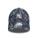NEW YORK YANKEES WOMENS FLORAL DENIM BLUE 9TWENTY ADJUSTABLE CAP
