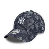 NEW YORK YANKEES WOMENS FLORAL DENIM BLUE 9TWENTY ADJUSTABLE CAP