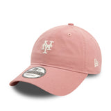 NEW YORK METS MINI WASHED DARK PINK 9TWENTY ADJUSTABLE CAP