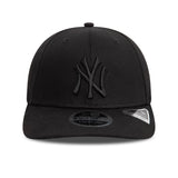 NEW YORK YANKEES MONOCHROME BLACK 9SEVENTY STRETCH SNAP ADJUSTABLE CAP