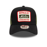 NEW ERA PATCH BLACK 9FORTY A-FRAME TRUCKER ADJUSTABLE CAP