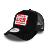 NEW ERA PATCH CORD BLACK 9FORTY A-FRAME TRUCKER ADJUSTABLE CAP