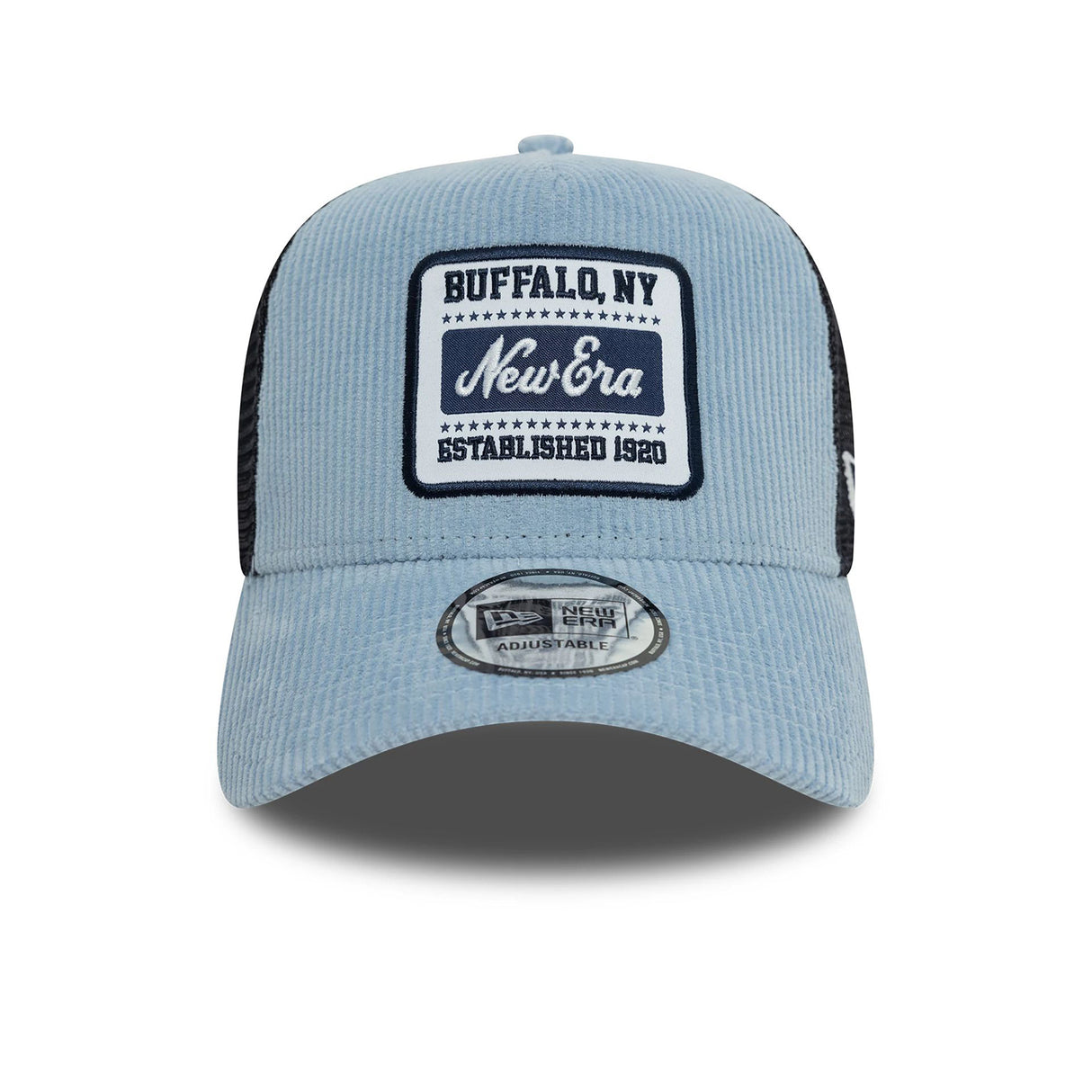 NEW ERA PATCH CORD PASTEL BLUE 9FORTY A-FRAME TRUCKER ADJUSTABLE CAP